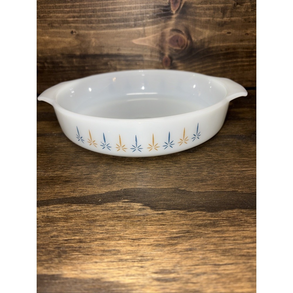 Fire King by Anchor Hocking 9" Candle Glow Baking Dish #429 Vintage USA MADE
